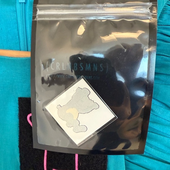 Caroline Bosmans NWT size  14 youth NWT Puff Sleeve shiny teddy bear ultra lux. - Picture 8 of 16